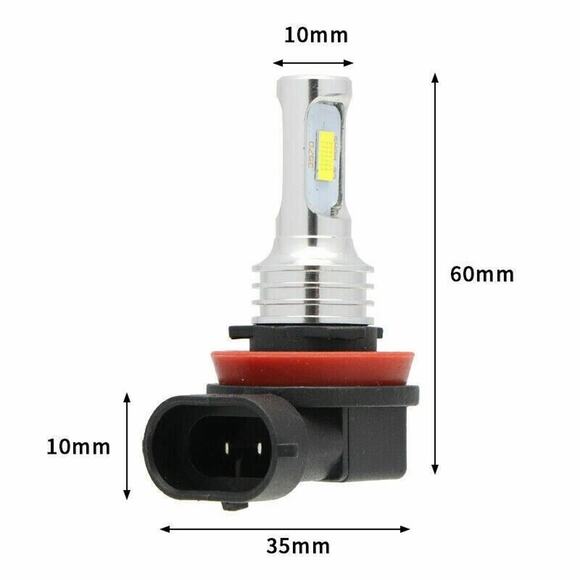 9005 9006 LED Headlights Bulbs 10000K High Low Beam Kit Combo Super White Bright - Picture 3 of 9